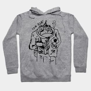 Depressed Frog Birthday Sketch Hoodie